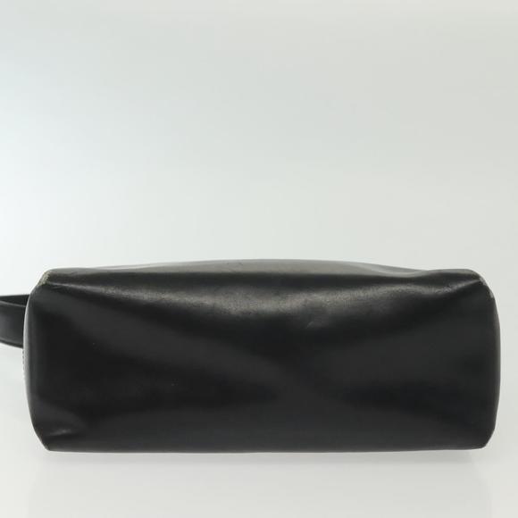 GUCCI Hand Bag Leather Black Gold Auth ep10870 - Picture 5 of 16